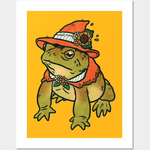 Magical Witch Toad Wall Art by Jessuh